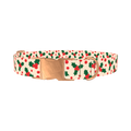 Christmas Holly Dog Collar - metal rose gold