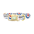 Patriotic 4th of July Dog Collar - plastic gold