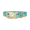 Christmas Village Dog Collar - plastic gold