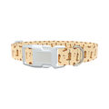 Western Cowboy Boot Dog Collar - plastic gold