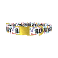 Bone Pattern Dog Collar - metal gold