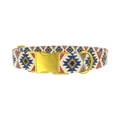 Tribal Star Pattern Dog Collar - metal rose gold