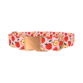 Apple Fruit Dog Collar - metal rose gold