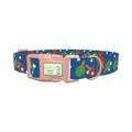 Ping Pong Paddle Dog Collar - plastic rose gold