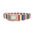 Scallop Stripe Dog Collar - plastic rose gold