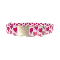 Heart Balloon Dog Collar - metal gold
