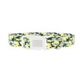 Light Green Camo Dog Collar - plastic silver