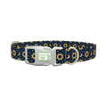 Celestial Sun Moon Dog Collar - plastic silver