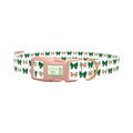 Irish Bow Pattern Dog Collar - plastic rose gold
