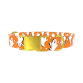 Halloween Ghost Stars Dog Collar - metal gold