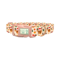 Festive Deer Gift Dog Collar - plastic rose gold