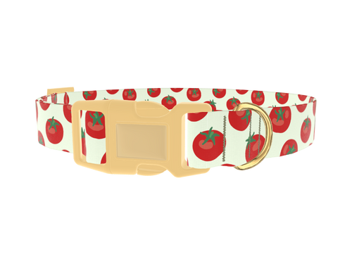 Tomato Pattern Dog Collar