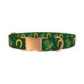 Lucky Rainbow Dog Collar - metal rose gold