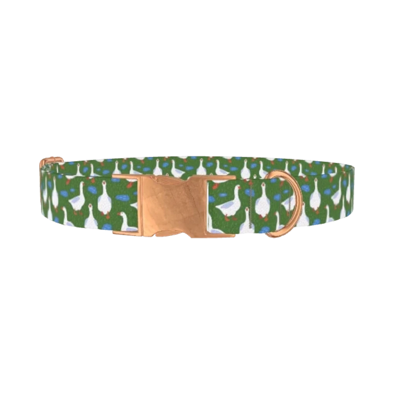 Goose Pond Dog Collar - metal rose gold
