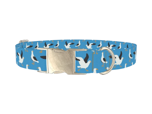 Seagull Pattern Dog Collar