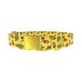 Fall Acorn Dog Collar - metal gold