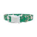 Floral Butterfly Dog Collar - plastic gold