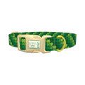 Clover Pattern Dog Collar - plastic gold