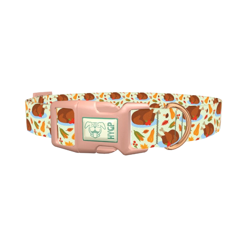 Harvest Feast Dog Collar - plastic rose gold
