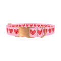 Kawaii Heart Faces Dog Collar - metal rose gold