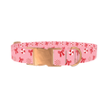 Candy Bow Dog Collar - metal rose gold