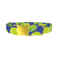 Tennis Ball Dog Collar - metal gold
