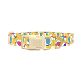 Beach Ball Dog Collar - plastic silver