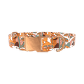 Forest Mushroom Dog Collar - metal rose gold