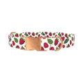 Raspberry Fruit Dog Collar - metal rose gold