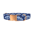 Japanese Tree Pattern Dog Collar - metal rose gold
