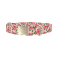Floral Rose Dog Collar - metal silver