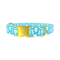 Skull and Bone Dog Collar - metal gold
