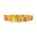 Mystical Sun and Moon Dog Collar - metal gold