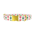 Christmas Bows Dog Collar - metal gold