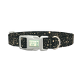 Space Star Dog Collar - plastic silver