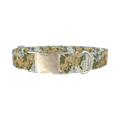 Camouflage Splatter Dog Collar - metal silver