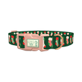 Festive Stocking Dog Collar - plastic rose gold