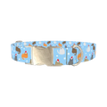 Festive Cat Dog Collar - metal silver