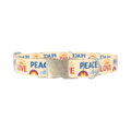 Peace Love Rainbow Dog Collar - metal silver