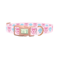 Diamond Heart Dog Collar - plastic rose gold