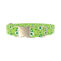 St. Patrick's Day Gnome Dog Collar - metal gold