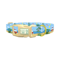 Beach Vacation Dog Collar - plastic gold