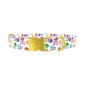 Colorful Skull Pattern Dog Collar - metal gold