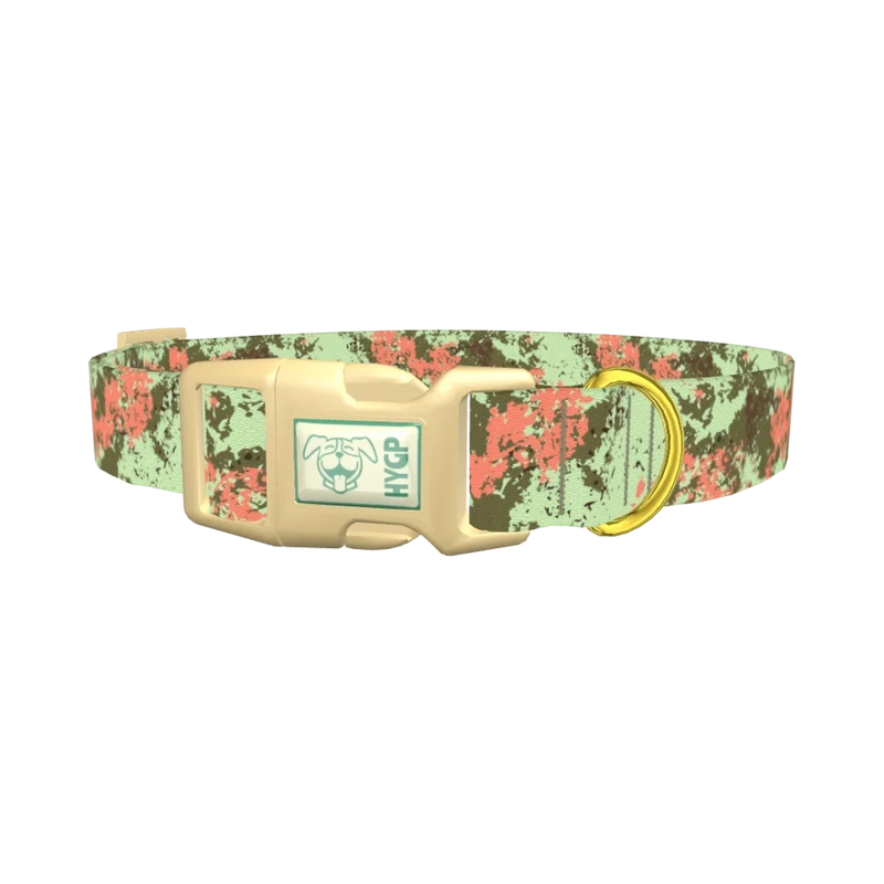 Paint Splatter Dog Collar - plastic gold