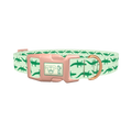 Crocodile Pattern Dog Collar - plastic rose gold