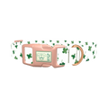Watercolor Shamrock Dog Collar - plastic rose gold