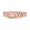 Halloween Witch Hat Dog Collar - plastic rose gold