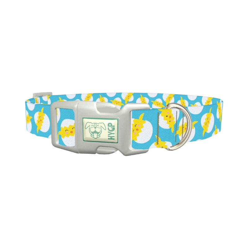 Easter Chick Dog Collar - plastic silver
