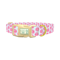 Heart Smile Emoji Dog Collar - plastic gold