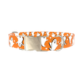 Halloween Ghost Stars Dog Collar - metal silver